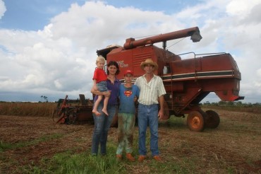 A família do agricultor Nilson Luiz Rech