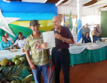 Isael dos Santos Silva recebeu o título rural
