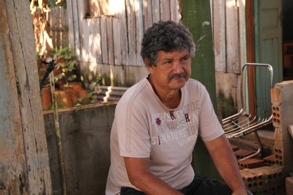 José Máximo, ex-ferroviário, morador às margens da Madeira-Mamoré 