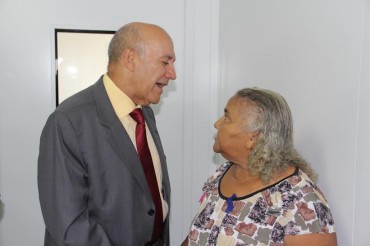 Dona Iracema Carvalho,73, elogia o Cero