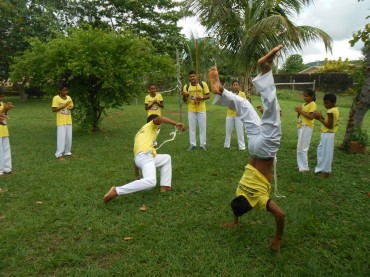 Apresentação dos alunos de capoeira da Comunidade Quilombola do Forte Príncipe
