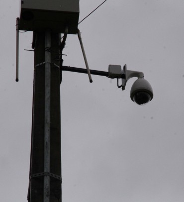 Câmera instalada na avenida Tiradentes