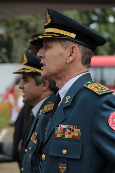 Posse do comandante do Corpo de Bombeiros, coronel Sílvio Luiz Rodrigues