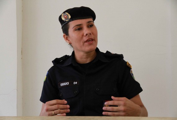 Tenente Erika Ossuci, diretora da Escola Tiradentes de Jacy-Paraná