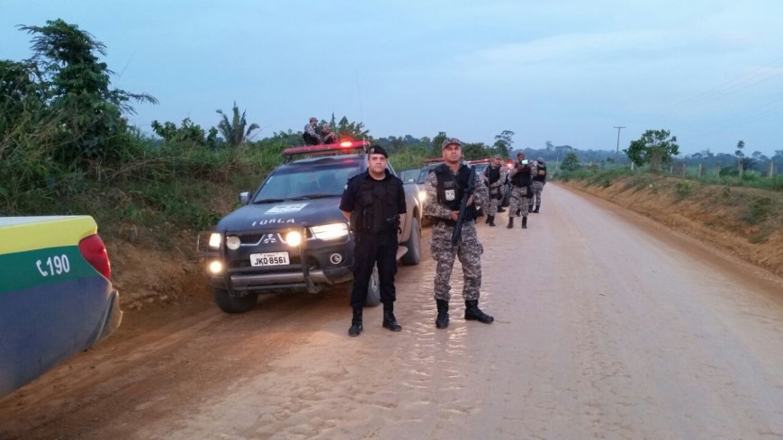 Agentes da Força Nacional reforçam a segurança no Vale do Jamari