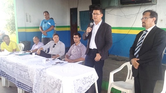 Secretário Marcos Rocha fala aos agentes penitenciários e socioeducadores