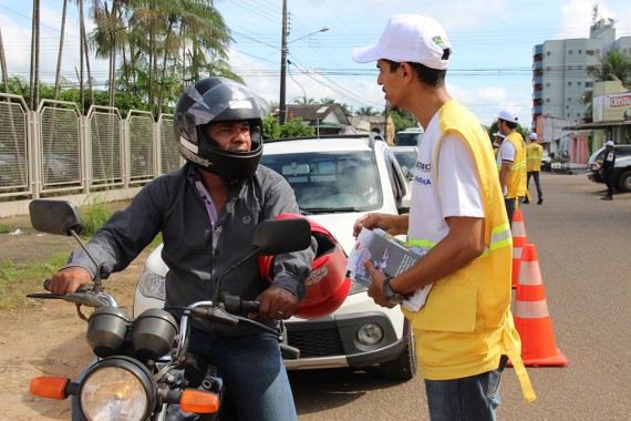 Blitz ocorreu em ponto de grande incidência de acidentes