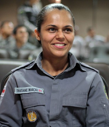  tenente PM Thatiane Marçal, da Polícia Militar do Amazonas