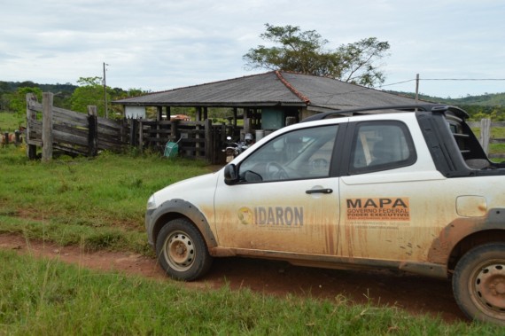 Idaron realiza vacinação assistida em propriedades rurais de Governador Jorge Teixeira 