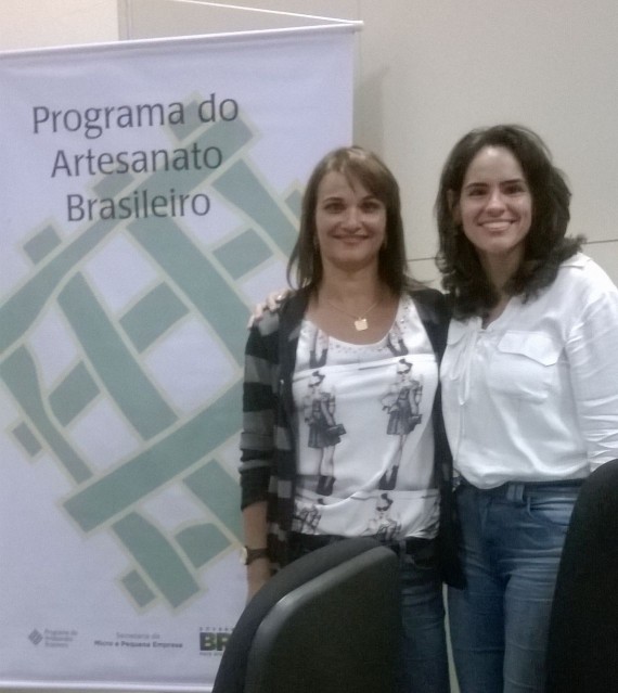 Coordenadora do PAB - Rondônia, Wéllida Sodré, com a coordenadora nacional, Ana Beatriz