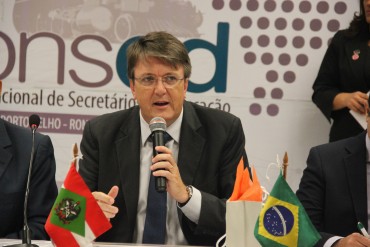 Eduardo Dechamps, presidente do Consed, abriu a II Reunião Ordinária em Porto Velho