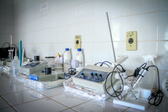 Laboratório para análise da água