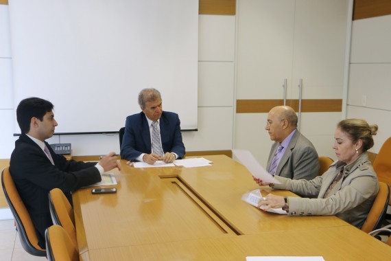 Confúcio Moura em reunião com Edinho Araújo, ministro da Secretaria Especial de Portos
