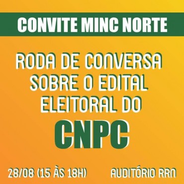 Convite - Edital Eleitoral do CNPC