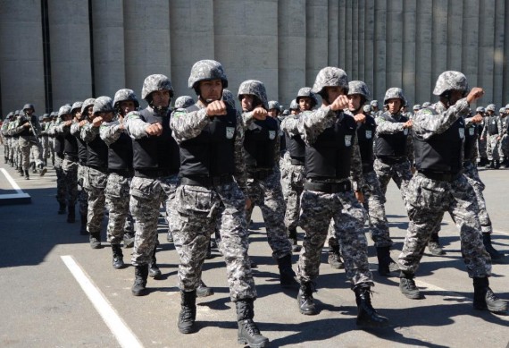Policiais da Força Nacional de Segurança