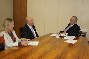 Governador em audiência com o vice-presidente Michel Temer