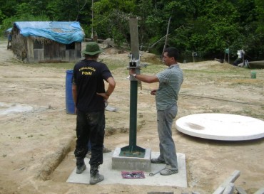 Instalação de antena V-Sat em área indígena: aulas garantidas