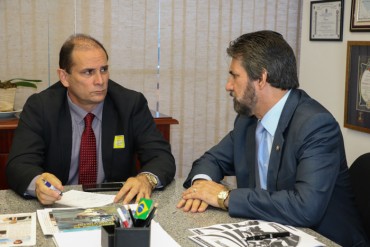 Daniel Pereira esteve com o senador Raupp