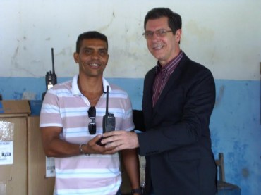 Os Rádios HT foram entregues  para os diretores das unidades do sistema prisional e socioeducativos de Rondônia.