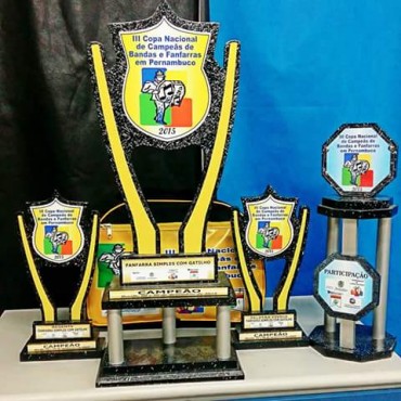 Troféus foram conquistados nas categorias Pelotão Cívico, Regente e Corpo Musical (Fanfarra)