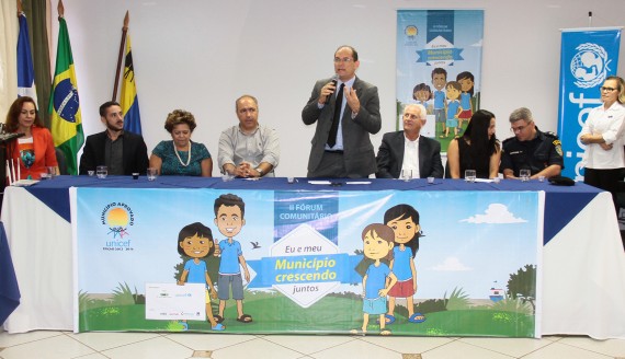 vice governador Daniel Pereira faz abertura de evento da Unicef