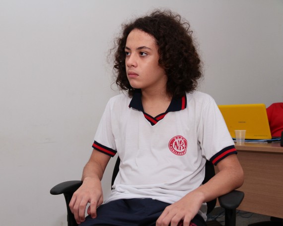 Airon Bruse, 8º ano da Escola Murilo Braga, quer superar feito de 2015, quando conquistou a medalha de prata