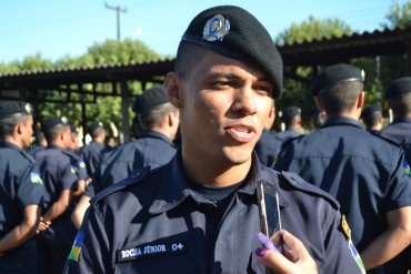 Luís Rocha disse que realiza um sonho de infância ao se tornar policial