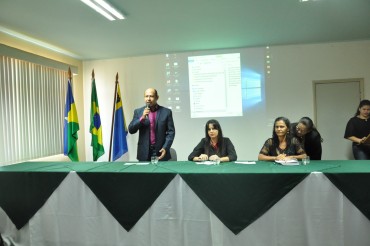 Antônio Francisco Gomes, gerente do Sistema Socioeducativo, representou a Sejus durante o curso