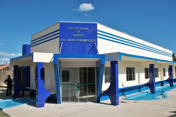 Prédio da Secretaria Municipal de Saúde, reformado e ampliado.
