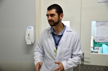 Alessandro Prudente coordena a central de transplantes 