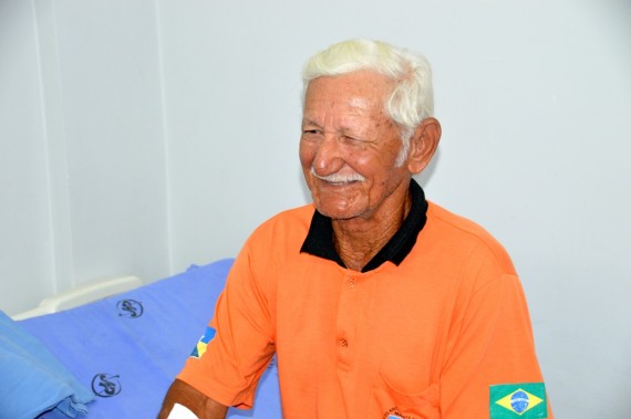 Saudável, aos 96 anos, João Ribeiro passou pelo procedimento cirúrgico sem dificuldades