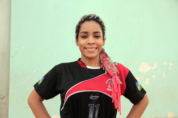 Atleta do futsal, Naiara Lobo disse estar encantada com a assistência