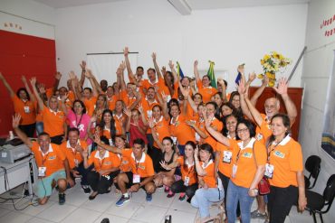 Voluntários e servidores de várias secretarias festejaram o sucesso do evento realizado pela primeira vez em Vilhena 