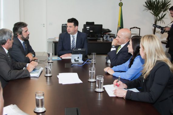 Governador Confúcio esteve nessa terça-feira em audiência com o ministro do Esporte, Leonardo Picciani, em Brasília 
