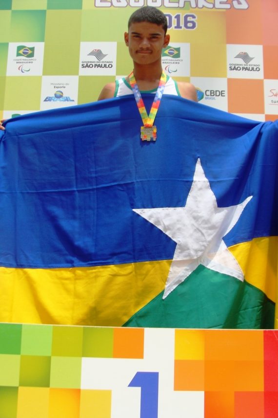 Hélio Duarte conquistou a primeira medalha de ouro para Rondônia no arremesso de peso