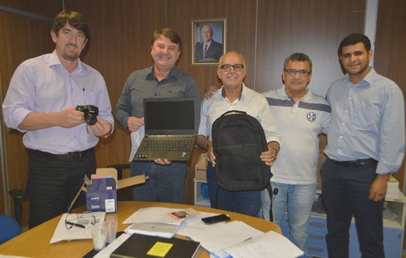 Paulo Pereira, Evandro Padovani, Tuta, Roberto Santiago e Leandro Martins
