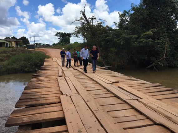 A nova ponte irá beneficiar diretamente cerca de mil famílias que residem na área rural de Cujubim