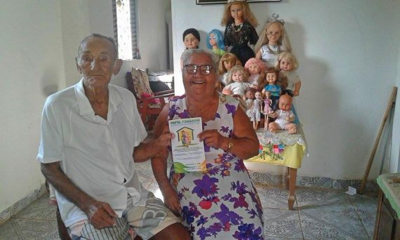 O ex-soldado da borracha, Valdemar Arribamar, de 95 anos; e sua esposa Isabel, 71, receberam atendimento em domicílio