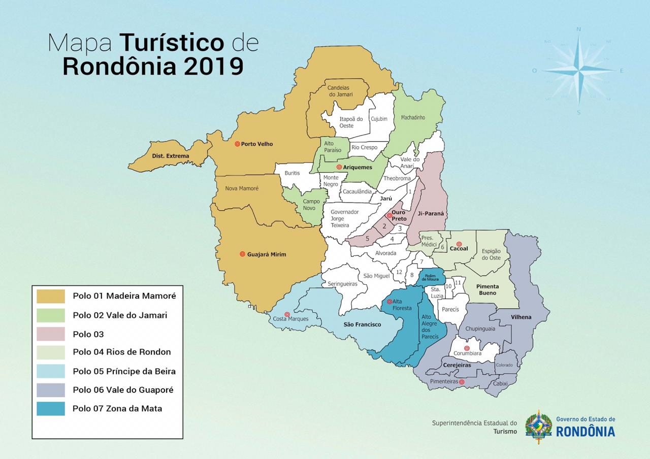 Cacoal e Vilhena aparecem em destaque no novo mapa do Turismo de Rondônia –  Prefeitura Municipal de Cacoal