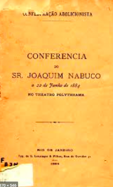 CONFERÊNCIA DO SR. JOAQUIM NABUCO