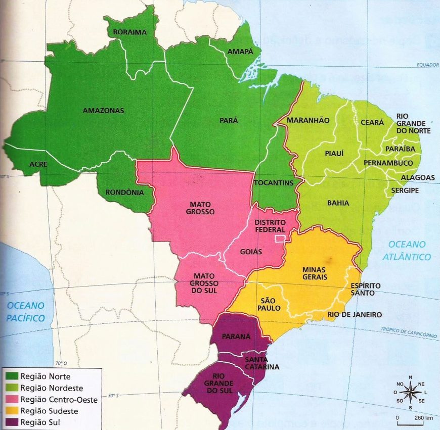 Mapa do Brasil  Confira os mais completos e atualizados! - Mundo Educação