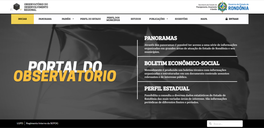 Página Inicial - Portal de Rôndonia