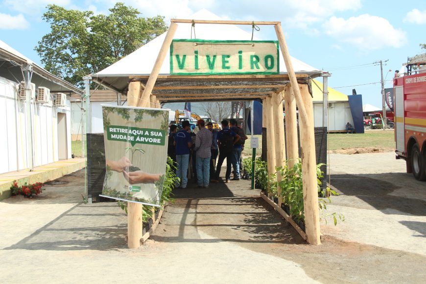 Mudas de ipês e castanhas do Brasil são distribuídas em viveiro na 9º Rondônia Rural Show