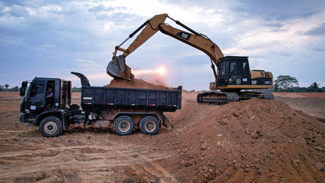 Programa de Aceleração do Crescimento – PAC, obra de saneamento básico, em Ji-Paraná