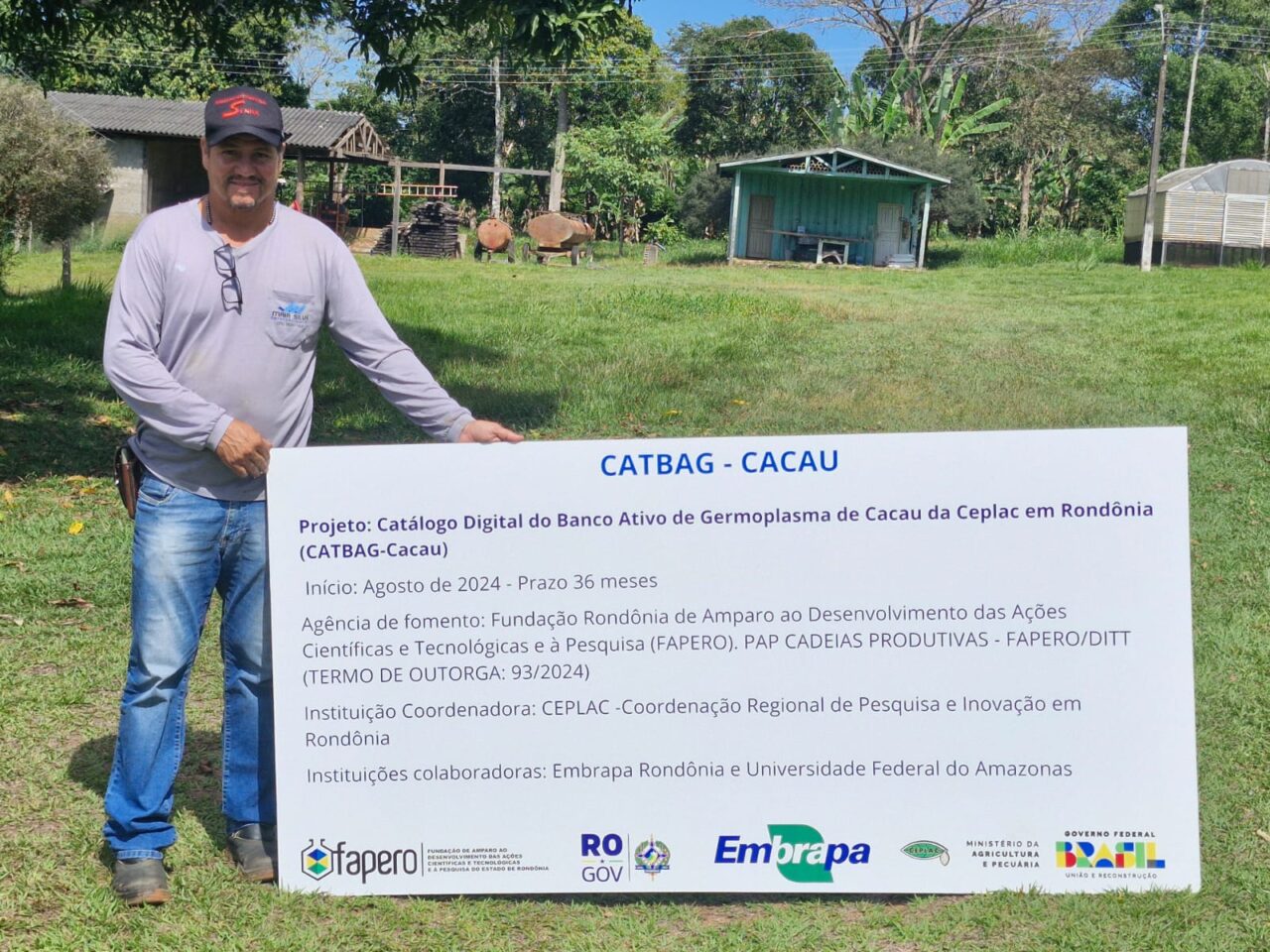 A Fapero está financiando o desenvolvimento de um Catálogo Digital do Banco Ativo de Germoplasma de Cacau