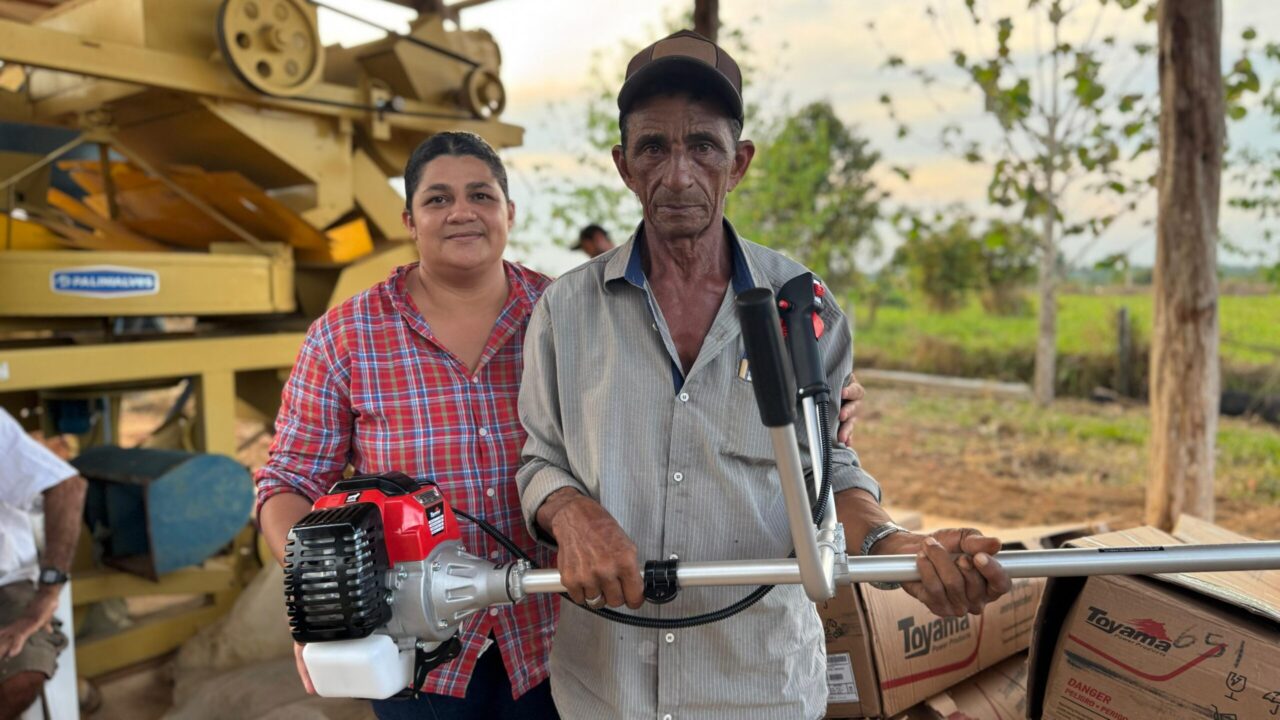 Produtor Geraldo recebeu equipamento para impulsionar sua produção