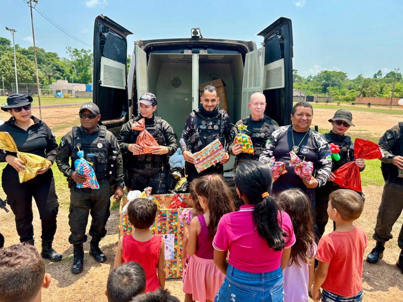 A iniciativa beneficiou crianças nos municípios de Guajará-Mirim e Nova Mamoré