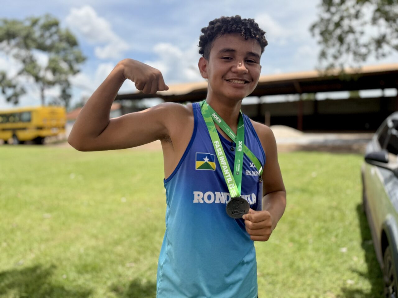 João Rodrigues, de 13 anos, da escola Tancredo Neves, de Porto Velho