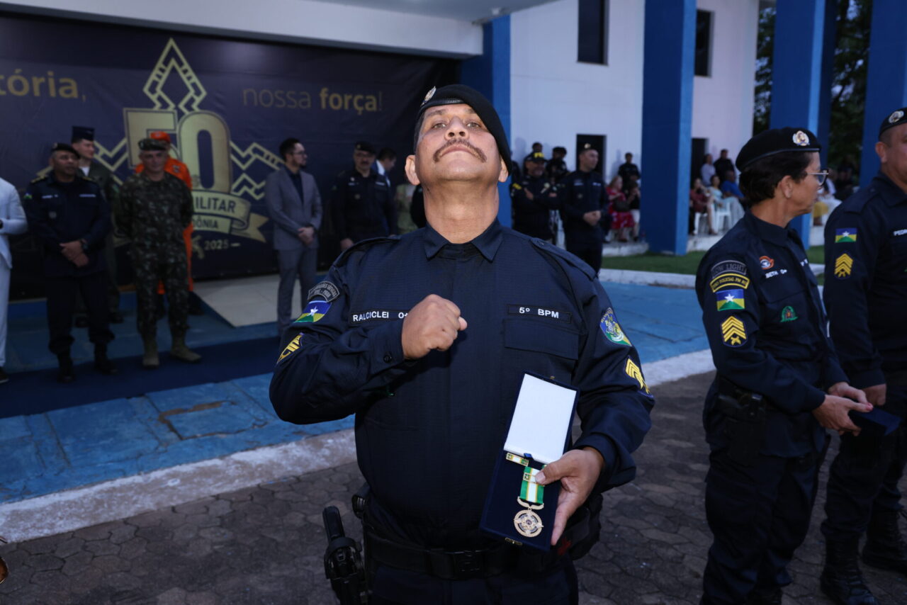 Primeiro-sargento Ralciclei da Silva, um dos homenageados