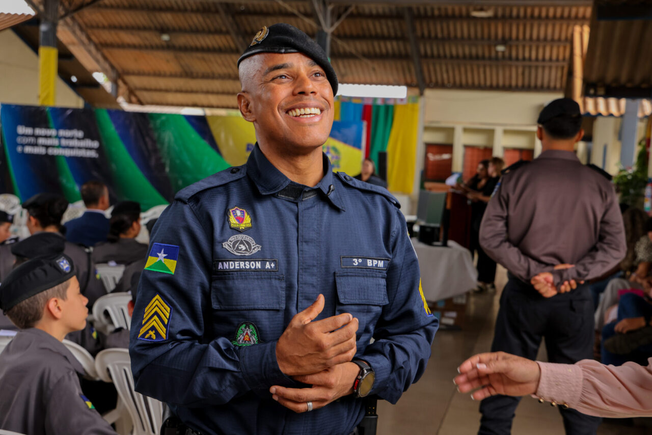 Comandante da PM Mirim em Colorado do Oeste, sargento Anderson Nilton dos Santos